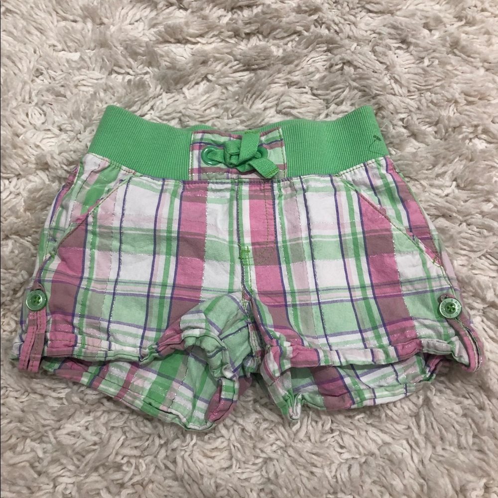 Girls plaid shorts